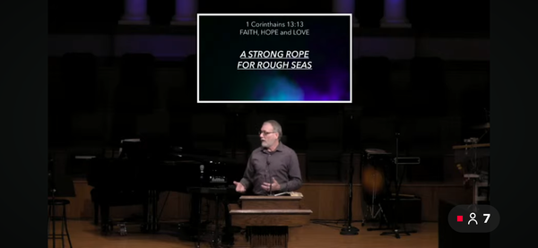 A Strong Rope for Rough Seas 1 Corinthians 13:13